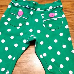Carters 0-3 mos polka dot pants